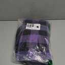 ASENKU Dog Jacket Plaid Reversible Reversible Dog Vest Waterproof Cold Winter Clothes Pet Apparel for Small Medium Large Dogs (L, Purple)