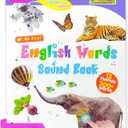 ZeenKind English Learning Talking Book for Kids 2 3 4 5 6 Years Old, 300+ Words Interactive Audio Sound Books for Toddlers, Early Learning Educational Electronic Musical Toy