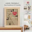 5x7 Picture Frame 4 Pack, Natural Oak Wood Gallery Photo Frame, Wall Hanging or Tabletop Display
