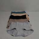 Womens Cotton Tummy Control Underwear High Waisted Boyshorts Soft Stretch Boxer Briefs Full Coverage Panties Shapewear XXL