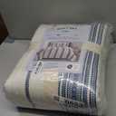 Great Bay Home King Reversible Quilt Bedding Set - All Season, Modern, Lightweight Bedspreads - White and Navy Striped Coverlets (Includes 1 Quilt, 2 Pillow Shams), King / California King