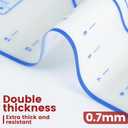 Silicone Baking Mat, Non Stick Pastry Mat Sheet for Dough Rolling, Nonslip Fondant/Pie Crust Mat (Blue, L-16''(W)*24''(L))