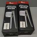 Pack of 2 Mindful Design Large 15oz Potato Ricer, Heavy Duty Stainless Steel Potato Masher and Ricer Kitchen Tool, Press and Mash Kitchen Gadget For Perfect Mashed Potatoes Every time