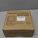 HIDALIFE Keyless Entry Door Lock with Keypad and Handle for Front Doors, Touchscreen Electronic Door Lock, Anti-peep Password, Auto-Locking, Matte Black