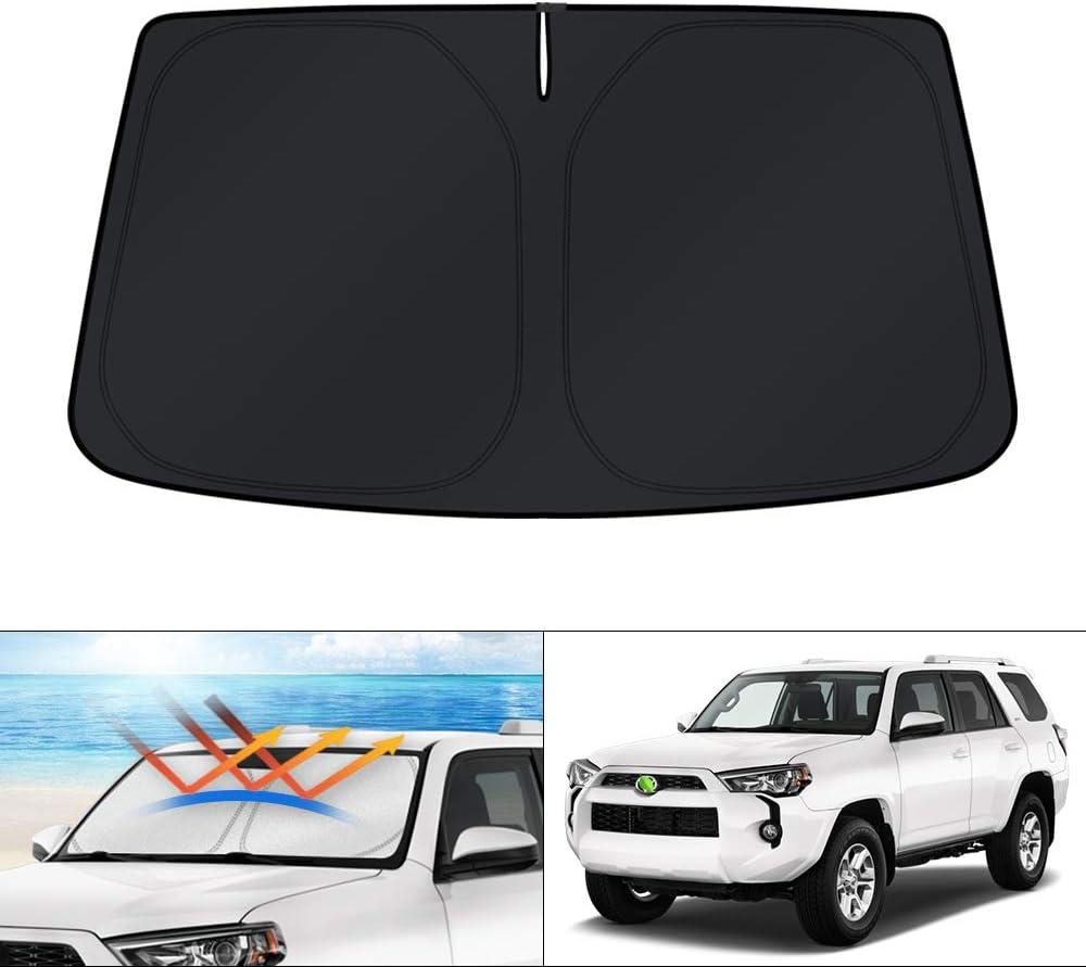 KUST Windshield Sun Shade Custom Fit for Toyota 4Runner 2010-2023 2024 2025 Accessories 4 Layers Sunshade Foldable Sun Protector Block UV Rays Keep Car Cooler
