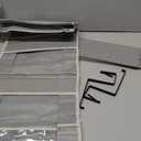 Over The Door Organizer 5-Shelves and 10 Side Pockets, Over The Door Storage for Bathroom Bedroom Nursery, Hanging Door Organizer for Baby Diapers and Kids Toys (13"x5"x44", Grey)