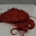 Girls Red Two Ponytail Wig Kids Short Red Wavy Curly Wig with Bangs Heat Resistant Synthetic Wigs with Wigs Cap