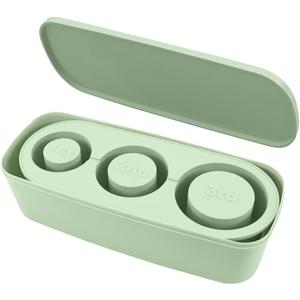 Ice Cube Tray for Tumblers and Stanley Cup, with 3 hollow cylinder of Ice Cube for Drinks (Green), Large