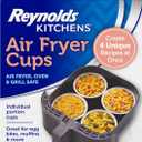 Reynolds Kitchens Air Fryer Cups, Easily Cook Individual Air Fryer Food and Non-Traditional Foods, Great for Meal Prepping and Picky Eaters, Oven-Safe and Grill-Safe, 10 Pack, 8 fl oz.