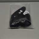 GOKATOSAU Women's Sexy Halter Plunge V Cowl Neck Low Open Back Irregular Ruffle Hem Mini Dress S