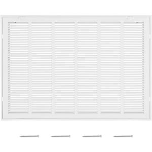 VEVOR Return Air Filter Grille, Fits W30 x H20 Inch Duct Opening, Filter Not Included, Return Air Vent Cover for Wall, Powder-Coated Steel Return Air Grill Detachable Face/Door for 1 inch Filters