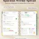 2 x 2026 Planner, Hardcover Weekly and Monthly Planner for Women, January 2026 - December 2026, Spiral Yearly Agenda Organizer Book 2026 with Tabs, Daily Calendar Planners for School Work Home, A5 (5.75" x 8.38"), Petals