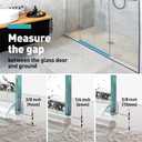 Shower Door Bottom Seal, 2 PCS 5/16" x 36"