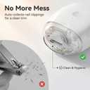 Portable Electric Nail Clipper with LED Light and 3 Speeds,Universal Automatic Fingernail Grinder,360 Silent Auto Fingernail Cutter and Polishing Trimmer for Safe