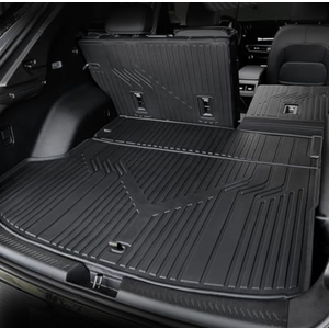 JOULARISE Cargo Mat with Backrest Mat for 2024-2026 Chevy Equinox EV, All Weather TPE Cargo Liner Trunk Right Storage Car Mat Accessories for Chevrolet Equinox EV LT1 LT2 RS