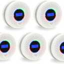Kesy Upgraded Smoke and Carbon Monoxide Detector 10-Year Lifespan, Dual Sensor Smoke Alarm & Carbon Monoxide Detector (Silver-5Pack)