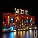 LightGo LED Lighting Kit Designed for Batman Compatible with Lego 76271 The Animated Series Gotham City Building Set - Not Include Model (Remote Version)