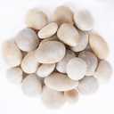 Ausluru 11LB Stones Pebbles River Rocks, 100% Natural Hand-Picked Premium Decorative Pebbles, Ideal for Garden Landscaping, Home Decor, Aquariums, Painting, Crafting and Gifts, Cream White