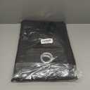 NICETOWN Pitch Black Solid Thermal Insulated Grommet Blackout Curtains/Drapes for Bedroom Window (2 Panels, 42 inches Wide by 63 inches Long, Black)