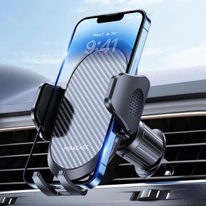 Miracase Phone Holders for Your Car with Metal Hook Clip, Air Vent Cell Phone Stand Car Mount, Universal Automobile Cradle Fit for iPhone Android and All Smartphones, Dark Black