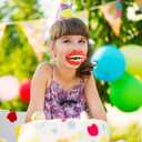 50 Pcs Valentine's Day Lollipop Holder Paper Tags Mouth Red Lips Candy Wrappers Card Decorations Craft Label Home DIY Wedding Party Supplies