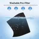 YARIKI Air Purifiers for Home Pets Covers Up to 1500 Sq Ft,H13 Hepa Filter with Washable Pre-Filter,Pet Hair Dander Smoke Air Cleaner,22 dB Quiet Sleep for Living Room Bedroom Kitchen,P280 (White)