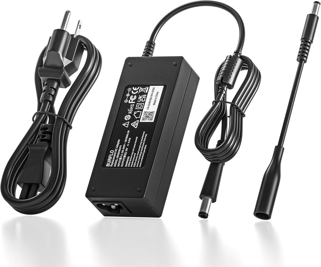 BURFLO 90W 65W AC Adapter Charger Compatible with HP Elitedesk 705 800 805 G1 G2 G3 G4 G5 G6 Mini PC Desktop; for HP ProDesk 260 600 400 405 G1 G2 G3 G4 G5 G6 Mini Power Supply