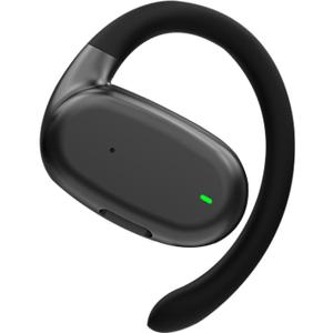 Xmenha Single Earbud Open Ear Air Bone Conduction Earbud One Ear Headphones Ear Buds Head Set Wireless Bluetooth Headset Earpiece for Cell Phone Ear Piece with Microphones
