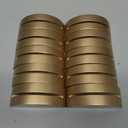 UNIQOOO 10 Pack 3.3" Arch Gold Wood Stand with 1/8" Slot, for Wedding Acrylic Table Number Sign, Wedding Display Stand, Card Holder, Great for Bar Menu, Retail Sign, Party and Events