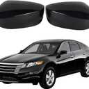 2Pcs Front Driver Side and Passenger Side Rearview Mirror Cover Caps Compatible with Honda Accord 2008 2009 2010 2011 2012 glossy Black