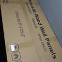 Acoustic Wood Wall Panels, 4-Pack 45.3" x 23.6" Soundproof Wall Panels, Wood Slat Wall Panels for Wall Decor, Walnut