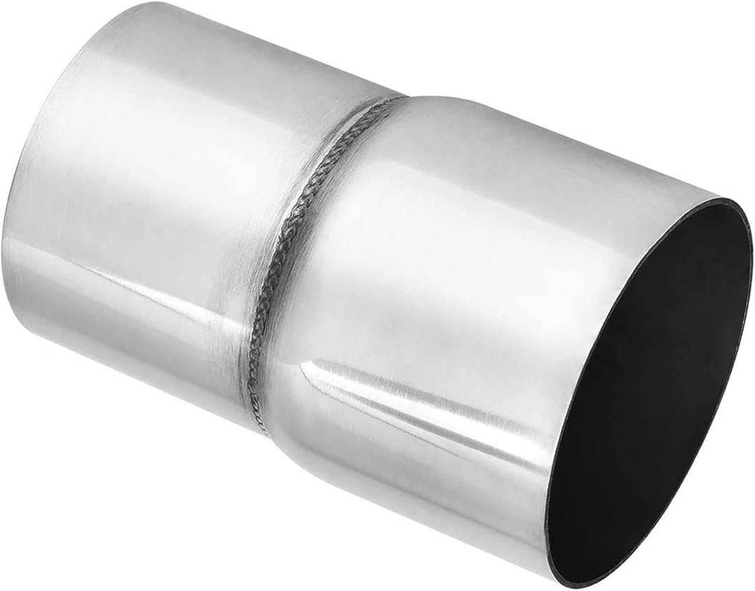 EVIL ENERGY Exhaust Adapter Reducer ID 2.25 Inch to ID 2.5 Inch, Pipe Connector 304 Stainless Steel Exhaust Coupler 2 1/4" ID to 2 1/2" ID 2PCS