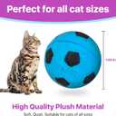 SPOT Sponge Soccer Ball Cat Toys - Interactive and Colorful Plush Toy, Fun for Cats and Kittens to Bat and Chase, Keep Cats Entertained - 1.5" Assorted 4- Pack