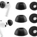 Replacement Memory Foam Ear Tips for AirPods Pro 3 Earbuds, Ultimate Comfort, Compatible with AirPods Pro 3rd Generation 2025, 3 Pairs (Black, Assorted S/M/L)