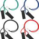 Skylety 4 Pieces Baseball Resistance Bands Youth & Adult Arm Strength Training Baseball Bands for Softball Trainer Pitcher Training, 4 Levels(20, 30, 40, 50 Lbs, Black, Blue, Red, Green)