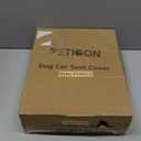 PETICON Waterproof Scratchproof Pet Bench Seat Covers for Cars, Trucks, SUVs, Nonslip Durable Back Seat Cover for Dogs, Washable Backseat Protection (beige)