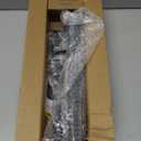 Rustic Curtain Rod - Adjustable Room Divider Rod for Windows 28 to 48 inch - 1 Inch Black Industrial Outdoor Wrap Around Curtain Rods for Patio