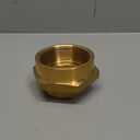 Fire Hydrant Hose Adapter, 1-1/2" NST (NH) Male x 2" NPT Female Hex Nipple Fire Hose Coupling Fittings, Brass Water Equipment Connector (2" NPT Female x 1.5" NST Male)