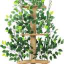 Cat Tree with Leaves, Cat Tower for Indoor Cats, Cat Tree with Scratching Post for Climbing, Hiding(Green)