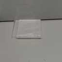 Kathfly 2 Pack Challenge Coin Display Holder Stands Case Square Shape Acrylic Capsules Display Frame for Collectors Military Challenge Coin Antique (2 Inch)