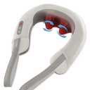 HoMedics Neck Massager with Heat - Pro Therapy Elite Portable, Adjustable Shiatsu and Vibration Massage, Tan