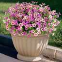 Artificial Fake Flowers Plants for Outdoor Spring Summer Decor 12 Bundles | Faux Silk Flowers for Outdoor Outside Planter Colorful Daisy UV Resistant Look Real for Front Door Porch Patio Yard