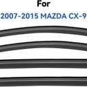 Window Visors Rain Guards Shield for 2007-2015 Mazda CX-9, Out-Channel Window Vent Wind Deflectors Visors Shades for 07-15 Mazda CX9 CX 9