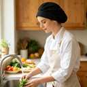 4 or 8 Pack Chef Hat Kitchen Cooking Chef Cap Adjustable Food Service Hair Nets Reusable Washable Mesh Bouffant Beanie