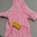 MeowWow Small Puppy Dog Hoodie Puppy Clothes Sweater 4 Legs Dogs Jumpsuit Fleece Sweatshirt Pet Outfit Girl Winter Clothes Cotton Pet Hoodies for Small Medium Dogs (Large (Check Size Chart), Pink-V1)