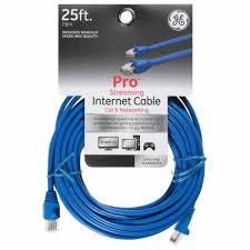 GE Cat 6 Pro Steaming Internet Cable - Blue, 25 ft