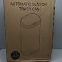Ninestars DZT-50-28BR Automatic Touchless Motion Sensor Rectangular Trash Can, Black Top, 13 Gal. 49 L., Brush