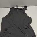 MIER Women's Sleeveless Workout Tops Breathable Lightweight Tank Tops for Women Athletic Running Tennis Yoga, Black, M