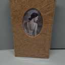 RECUTMS Photo Album 4x6 300 Photos, Retro Leather Cover with Oval DIY Front Window for Wedding Family Leather Cover Picture Albums Holds 300 Vertical 4x6 Photos (Orange)