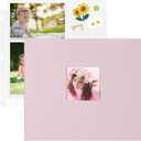 12x12 Inch Large 3 Ring DIY Scrapbook Photo Album with 40 Plastic Sleeves 80 White Pages Linen Cover Blank Scrapbooks, 12 x 12 Scrap Book Albums for Baby Travel Wedding Graduation kids (Pink)